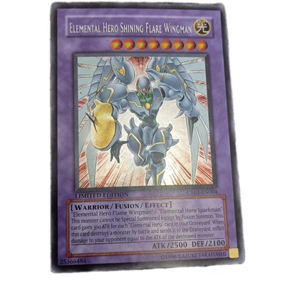 YUGIOH ELEMENTAL HERO SHINING FLARE WINGMAN CT03-EN004 SECRET RARE-image