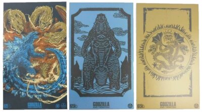 Godzilla King Of Monsters Set of 3 Prints New - Loot Crate Exclusive Mini-image