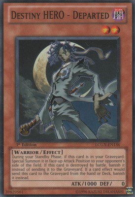 1 x Destiny HERO - Departed - LCGX-EN136 - Common - 1st Edition Near Mint, Engli-image