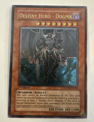Yugioh Destiny Hero Dogma POTD-EN014 Ultimate Rare 1st Edition LP-image