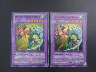 Yugioh - Elemental Hero Flame Wingman DP1-EN010 Super Rare x1-image