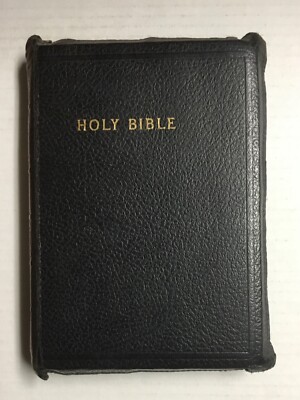 Holy Bible Maps Old & New Testaments circa 1955 Flexcover GOOD con-image
