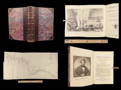 1857 AFRICA 1ed David Livingstone Missionary Travels Illustrated MAP Angola RARE-image