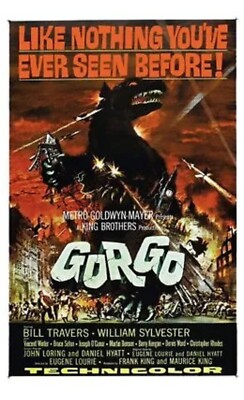 Vintage Horror “Gorgo” Movie Poster 24inx36in Post A Cling-image