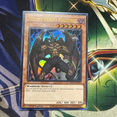 Yugioh! Destiny HERO - Malicious BLC1-EN030 Ultra Rare 1st Edition Card NM-image