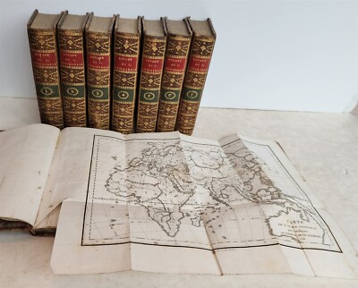 1799-1821 VOYAGE of ANARCHIS of GREECE antique 8 VOLUMES incl. ATLAS ILLUSTRATED-image