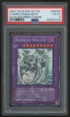 2007 Yugioh Elemental Hero Chaos Neos - Incorrect Name Ghost Rare #GLAS-EN036-image
