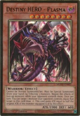 Destiny HERO - Plasma - MGED-EN007  Premium Gold Rare Yugioh -image