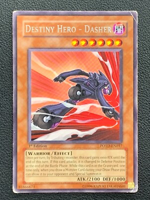 Destiny Hero - Dasher POTD-EN017 1st Edition Rare Yu-Gi-Oh!-image