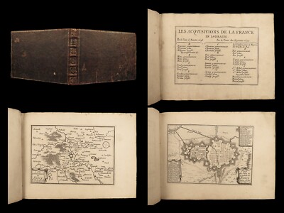 1660 ATLAS 1ed 44 MAPS of Lorraine France Nancy Treaty of Munster & Pyrenees-image
