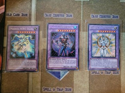YUGIOH MASKED HERO ACID + MASKED HERO DIAN + ELEMENTAL HERO THE SHINING PRC1 SEC-image