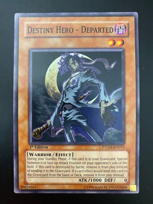 Yugioh Destiny Hero - Departed PTDN-EN015 Common 1st Edition HP/MP-image