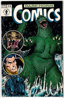DARK HORSE COMICS #11 (1993)- ART ADAMS GODZILLA COVER- F/VF-image