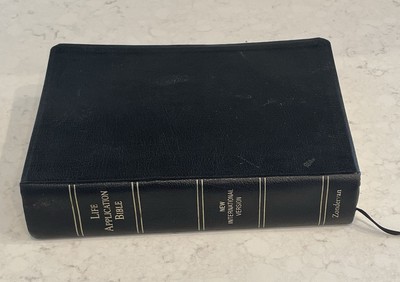 Life Application Study Bible NIV 1991 Black Bonded Leather Zondervan-image