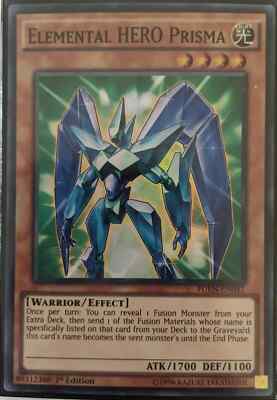 Elemental HERO Prisma Super Rare 1st Edition FUEN-EN047 YuGiOh TCG Card-image