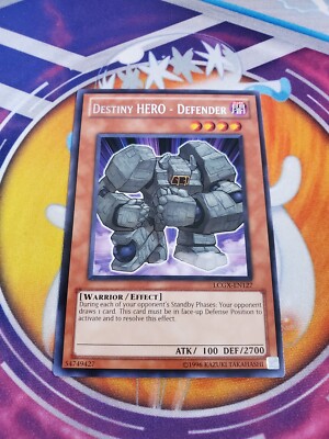 Yugioh - Destiny HERO - Defender LCGX-EN127 NM Unlimited Rare-image