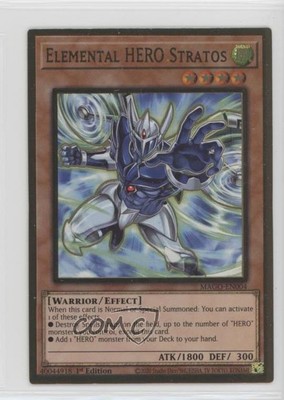 2020 Yu-Gi-Oh! Gold Series: Maximum 1st Edition Elemental HERO Stratos 7ba-image