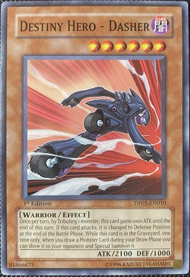 Yugioh Destiny HERO - Dasher DP05-EN010 1st Edition-image