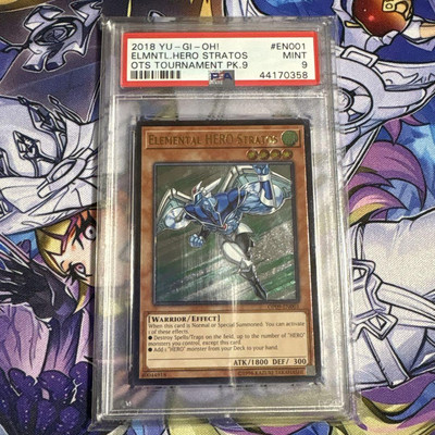 Yu-Gi-Oh! Yugioh PSA9 E・HERO Stratos EU Version Ultimate Rare-image