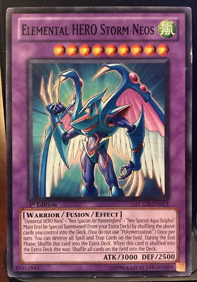 Elemental HERO Storm Neos LCGX-EN073 1st Edition Yugioh - LP-image