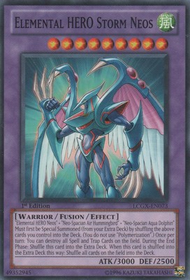 Elemental HERO Storm Neos - LCGX-EN073 - Common - Unlimited Edition LP YuGiOh!  -image