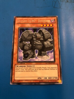 YUGIOH Rare Destiny Hero - Defender LCGX-EN127 1st Edition-image