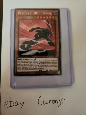 Yugioh Destiny HERO - Dasher SGX1 1st Edition Secret Rare Card-image