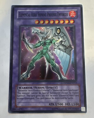 Elemental Hero Shining Phoenix Enforcer Super Rare Yugioh Card DP05-EN013-image