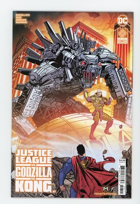 Justice League vs Godzilla vs Kong #7 Johnson Cover A NM 9.4 2024 DC Comics-image