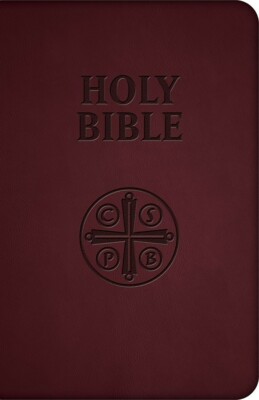 RSV Catholic Bible : Premium UltraSoft Burgundy Words of Christ in Red-image