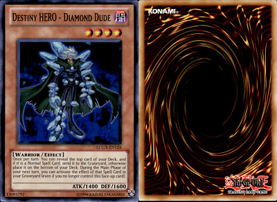 Yugioh: Destiny HERO - Diamond Dude - LCGX-EN124 - Super Rare - Unlimited - NM-image