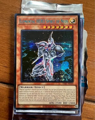 Yugioh Asian English Elemental Hero Spirit Of Neos 25AT-AE100 Blue Secret Rare-image