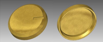 FISHER Knob Brass Cap for 400,500B,500C,800B,800C most Vintage Fisher-image