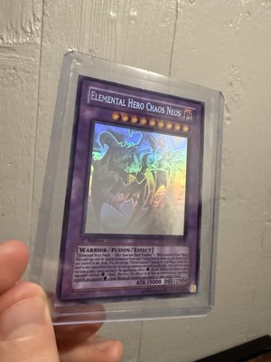 Elemental Hero Chaos Neos GLAS-EN036 Ghost Rare 1st Edition Yugioh-image