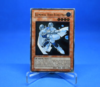 Yu-Gi-Oh! Elemental Hero Bubbleman [CRV-EN014] Ultimate Rare 1st Ed MP/HP-image
