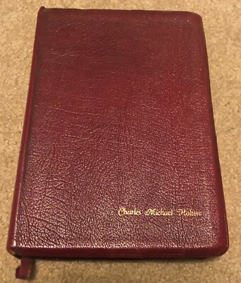 The New Chain Reference Bible Thompson 1964 Kirkbride Red Page 4th Edition-image