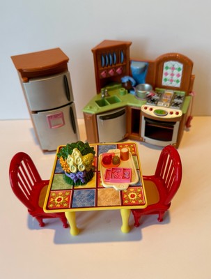 Vintage Fisher Price My Loving Family Kitchen Set Sound & Lights-image
