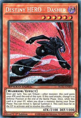 YGO SGX1-ENB05 SeR Destiny HERO - Dasher SGX1-ENB05 Yu-gi-oh-image