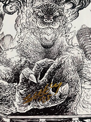 GODZILLA VS. CHICAGO Cover Art by Ryan Browne. Signed by Tim Seeley.-image