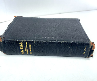Holy Bible Teachers’ Edition Self Pronouncing Concordia Vintage Maps 1900’s-image