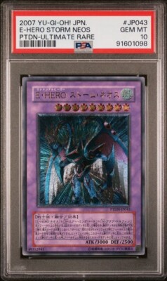PSA 10 Elemental Hero Storm Neos Japanese Ultimate Rare PTDN-JP043 Yugioh-image