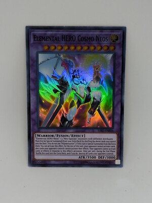 YuGiOh Elemental HERO Cosmo Neos SAST-EN036 Super Rare Unlimited Ed NM-image