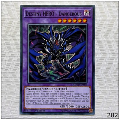 Destiny HERO - Dangerous - COTD-EN096 - Common 1st Edition Yugioh-image