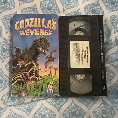 GODZILLA'S REVENGE VHS 1990 ORIGINAL SCI-FI VERY RARE OOP ALT COVER KAIJU VG-image