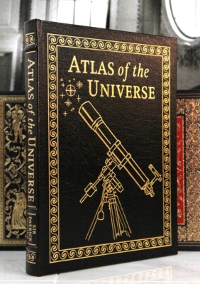 ATLAS OF THE UNIVERSE SCARCE Sir Patrick Moore - Easton Press - OVERSIZED-image