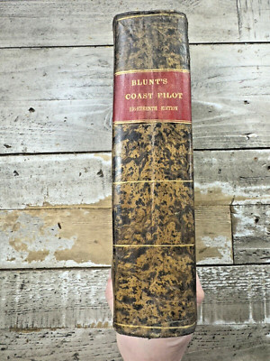 1857 Antique Navigation Book 