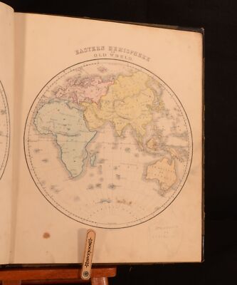 1850 New General Atlas Twenty-Nine Maps Colour Maps Geography Very Scarce-image