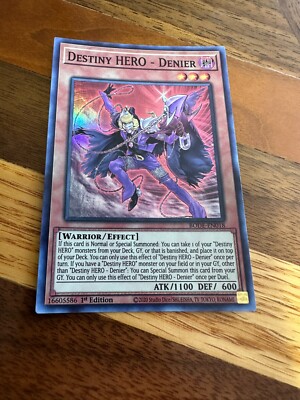 Destiny HERO - Denier BODE-EN018 1st Edition Super Rare LP + BONUS-image