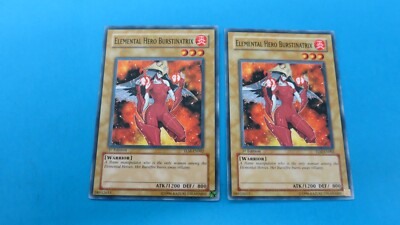 2x ELEMENTAL HERO BURNSTINATRIX 1ST EDITION TLM-EN002 COMMON YUGIOH  NM UNPLAYED-image