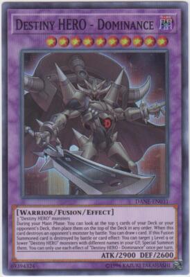 Yugioh! LP Destiny HERO - Dominance - DANE-EN031 - Super Rare - Unlimited Editio-image